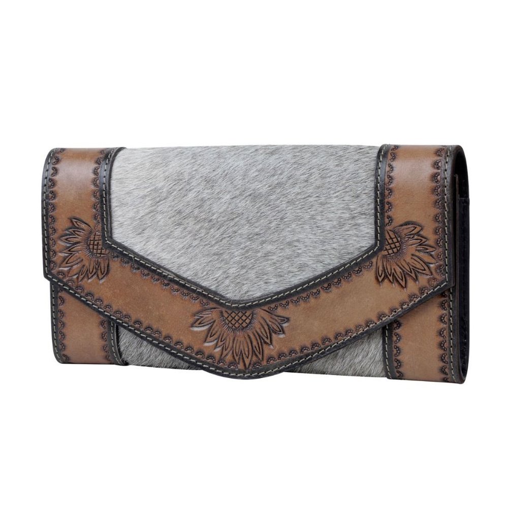 Myra Bag Handmade Diligence Wallet Leather & Hairon Canvas & Cowhide Leather - Picture 2 of 4